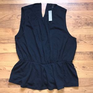 J. Crew Tops - J.Crew raised dot Peplum top J. Crew Tops - J.Crew raised dot Peplum top